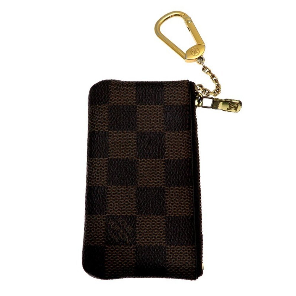 LOUIS VUITTON Authentic Brown Damier Pochette Mini Bag - Picture 2 of 9